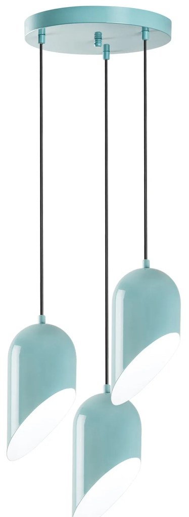 Chandelier Kesik – Turquesa – Diâmetro 40 cm