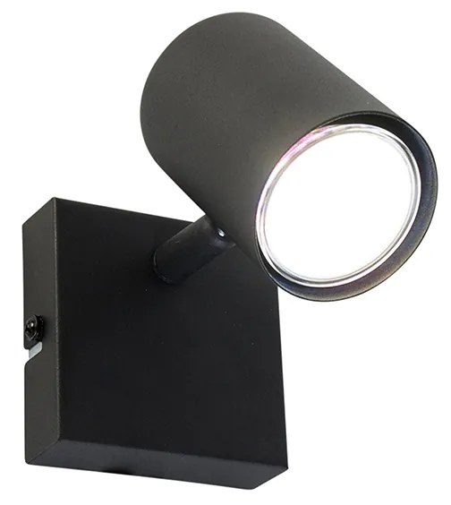 LED Foco inteligente ajustável quadrado preto com Wi-Fi GU10 - Jeana Moderno