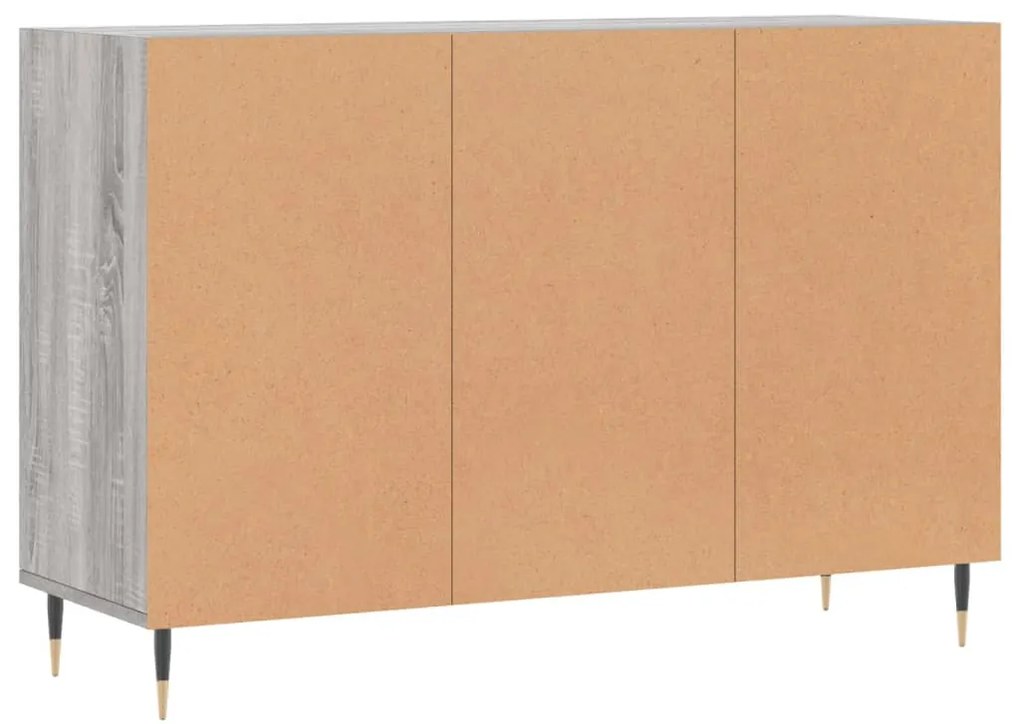 Aparador 103,5x35x70 cm derivados de madeira cinzento sonoma