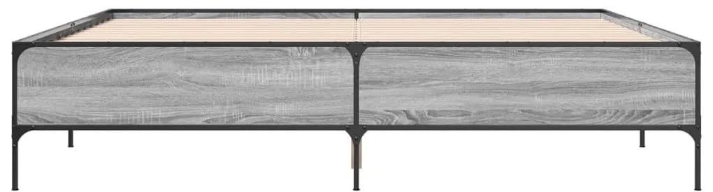 Estrutura de cama 200x200 cm derivados madeira/metal