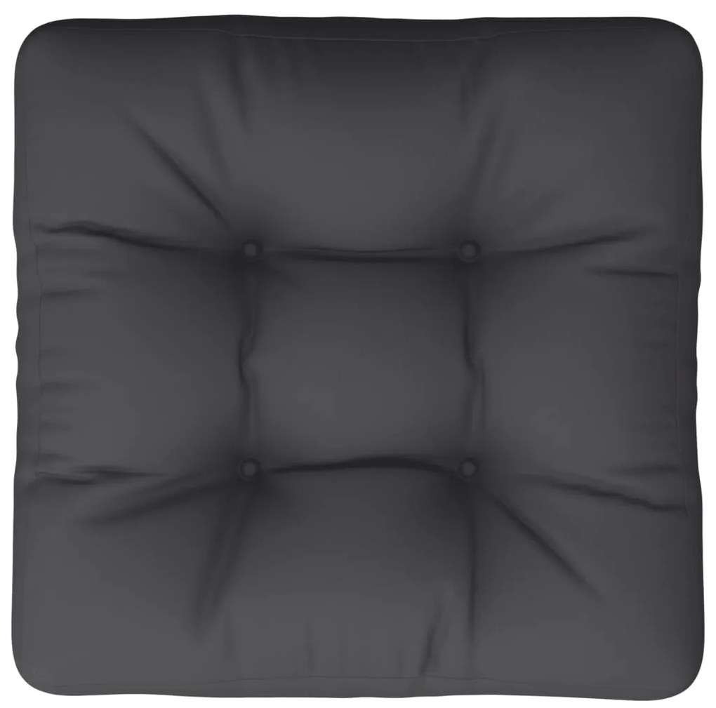 Almofadão para sofá de paletes 50x50x12 cm tecido preto
