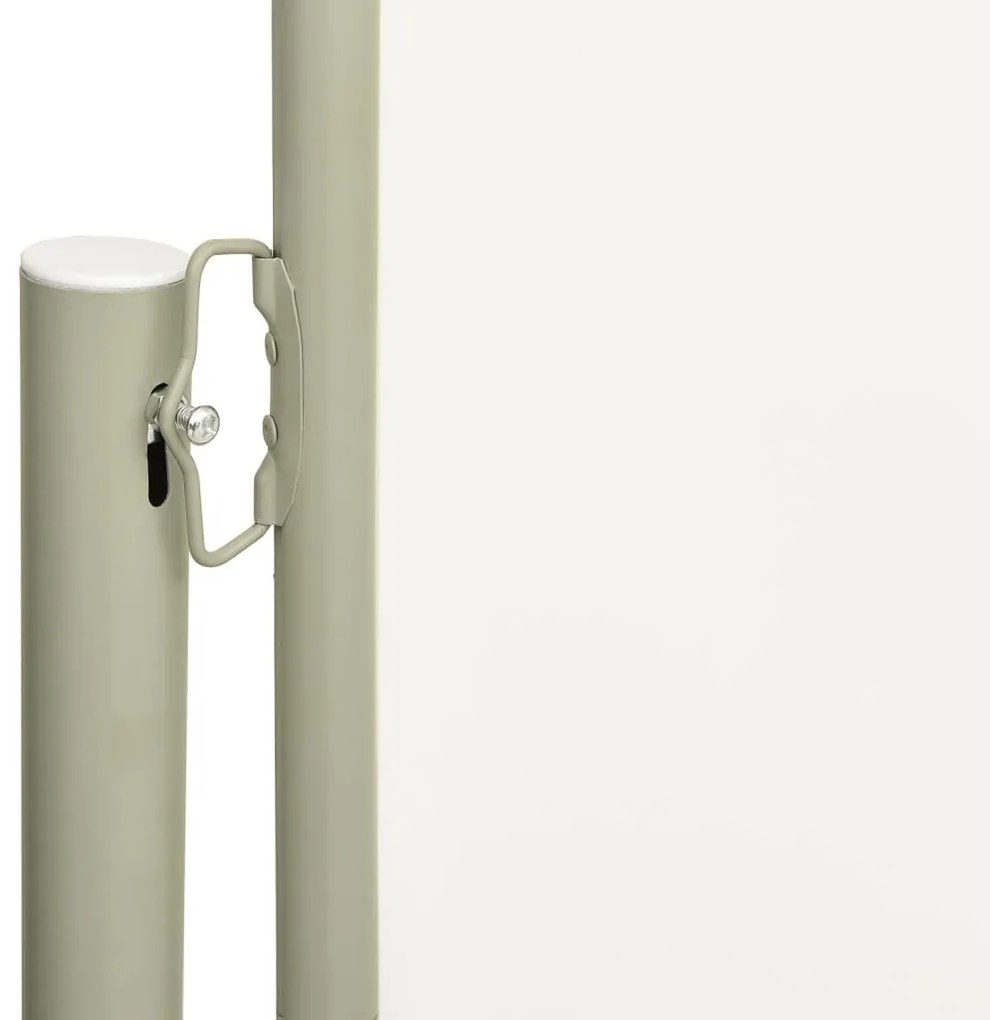 Toldo lateral retrátil para pátio 140x300 cm cor creme