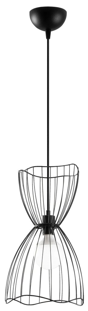 Candeeiro Suspenso Zeyno – Preto – 25 x 25 cm