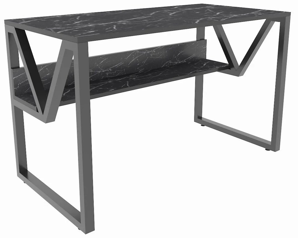 Secretária Lona – Preto – 120 cm x 72,8 cm x 60 cm