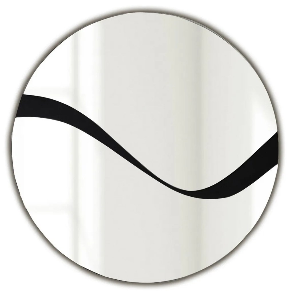 Espelho Abstract – Preto – 70 cm x 70 cm