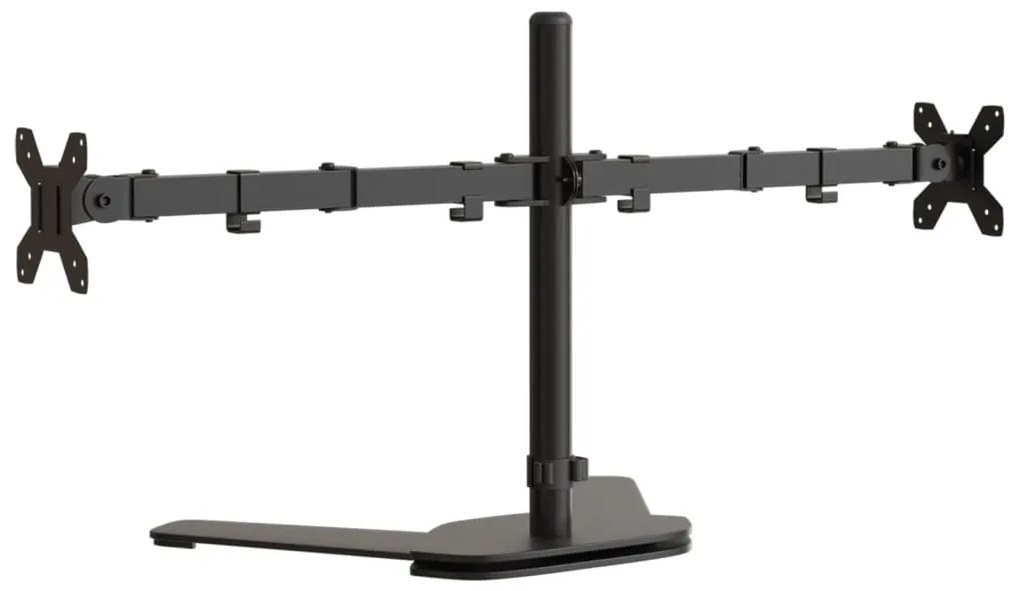 Suporte duplo para monitor VESA 75/100 mm aço preto