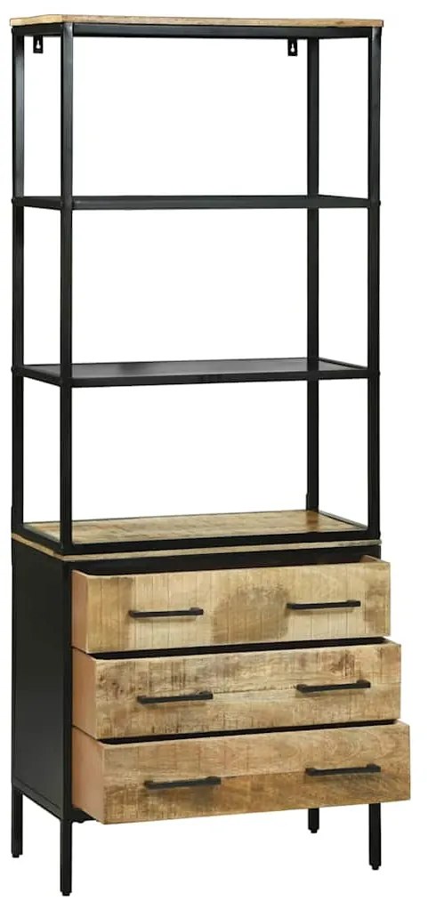 Highboard vidaXL 70x35x180 cm Madeira Sólida Mango Rústica