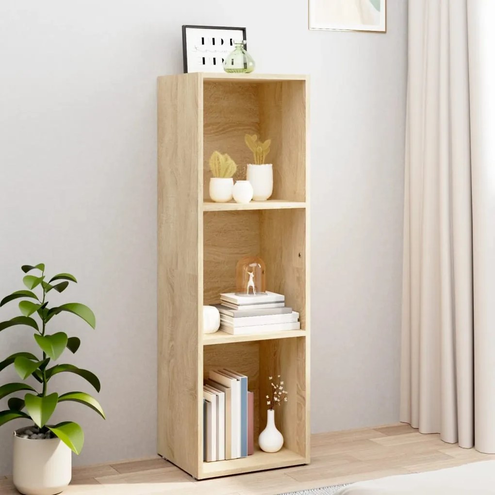 vidaXL Estante/móvel de TV 36x30x114 cm contraplacado carvalho sonoma
