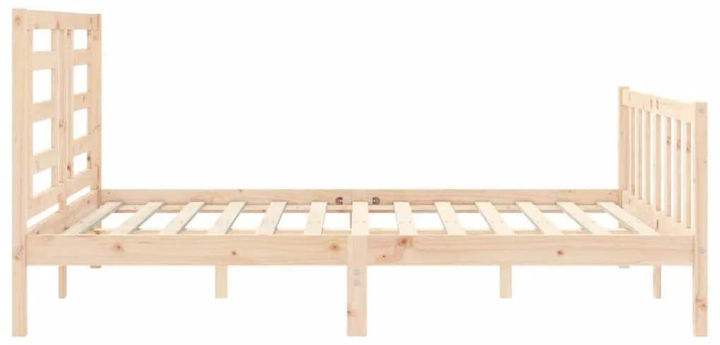 Estrutura de cama King Size com cabeceira madeira maciça