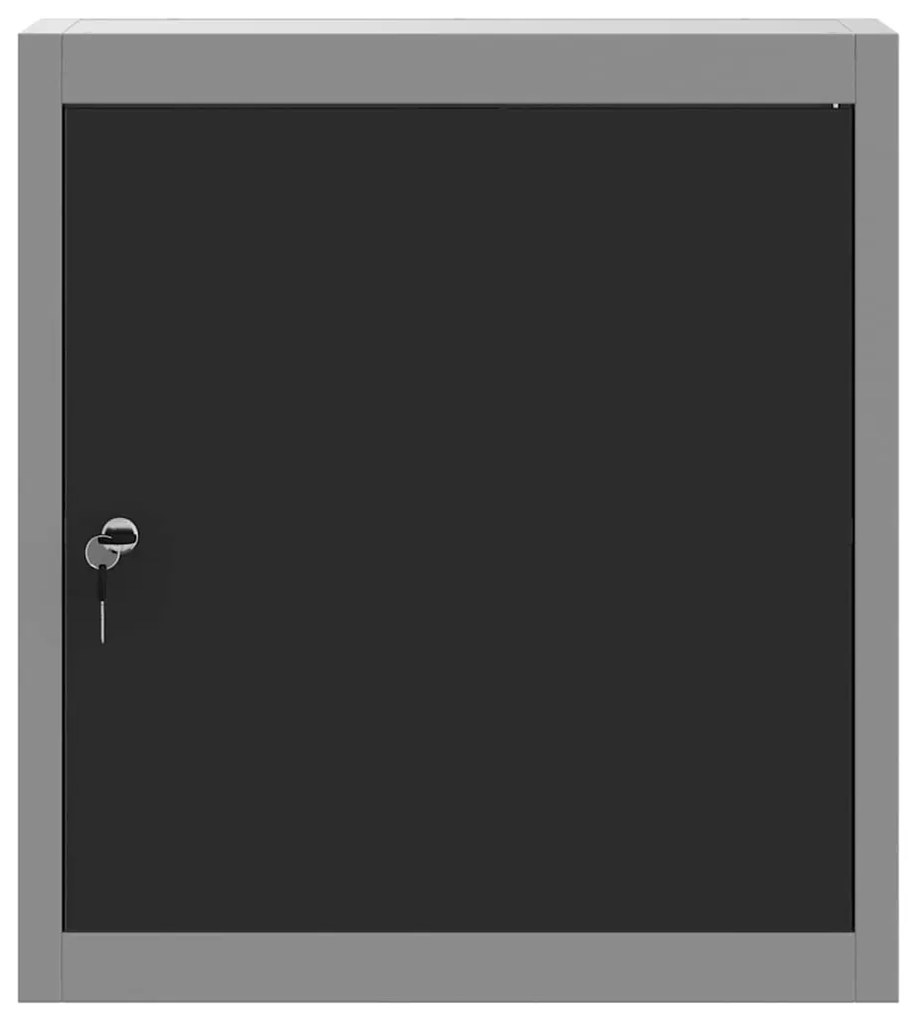 Armário de Ferramentas Parede vidaXL Preto 50x20x55 cm Aço
