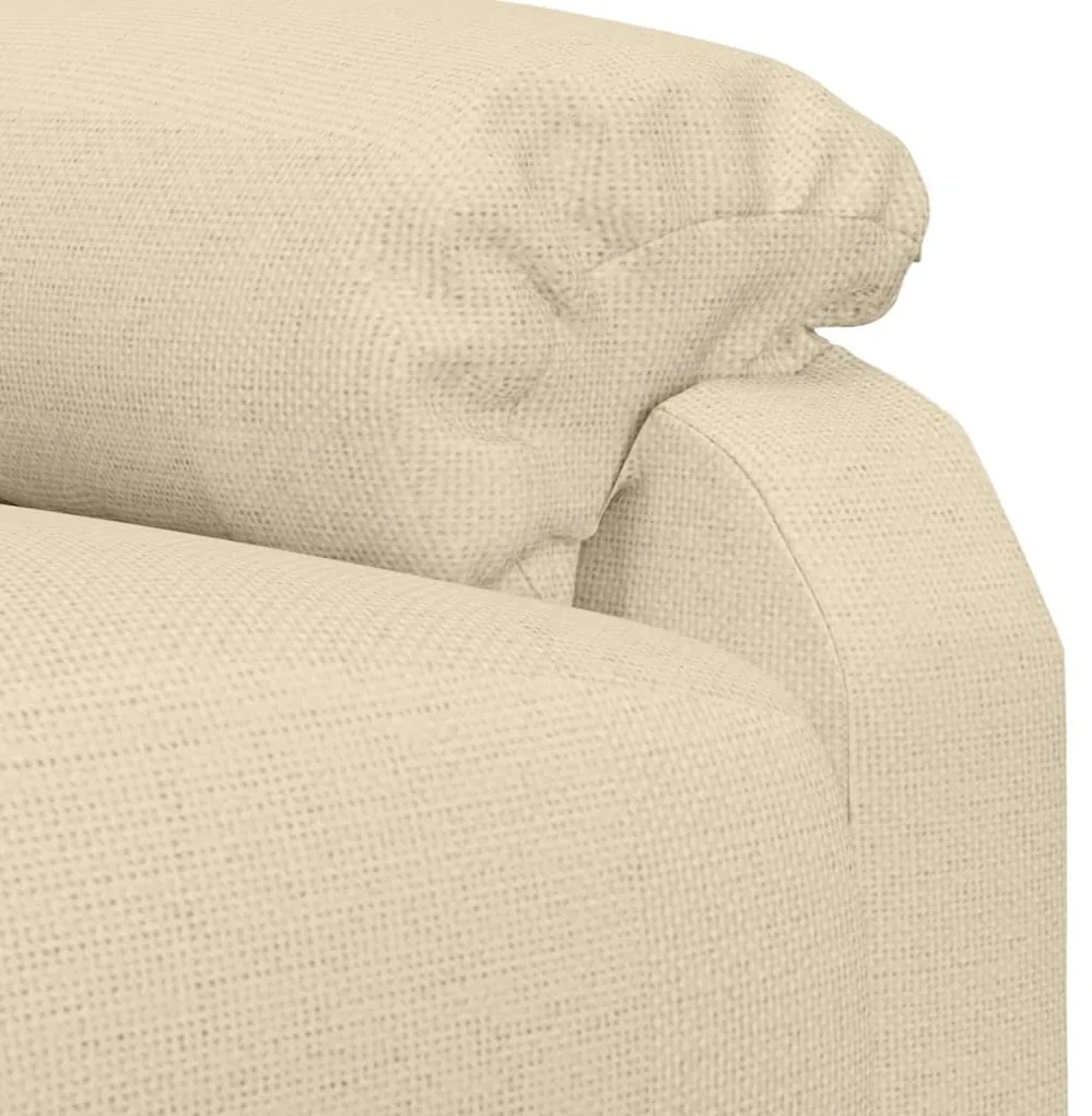 Poltrona de massagens tecido cor creme