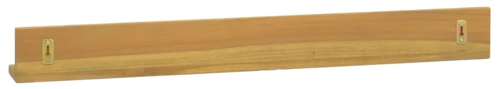 Prateleiras de parede 2 pcs 90x10x10 cm madeira de teca maciça