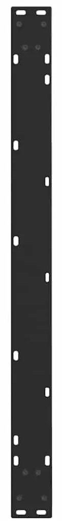 Pernas para mesa de jantar em V 3 peças, pretas, 100x(72-73,3) cm, aço