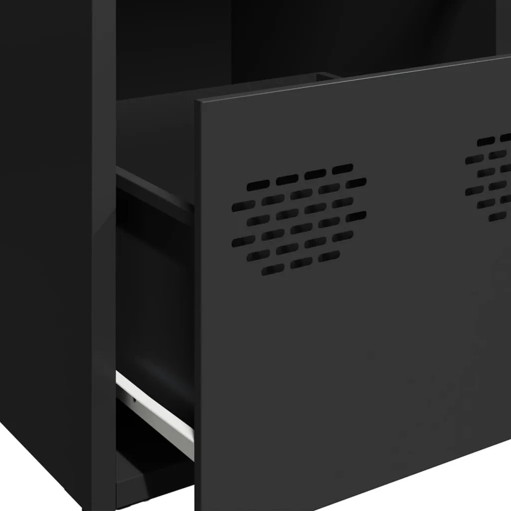 Aparador 101,5x39x73,5 cm aço laminado a frio preto