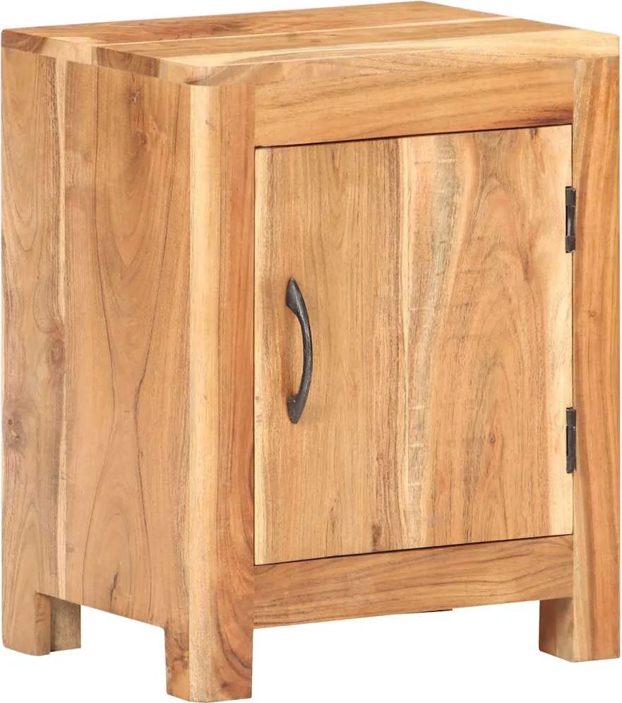 vidaXL Mesa de cabeceira 40x30x50 cm madeira de acácia maciça