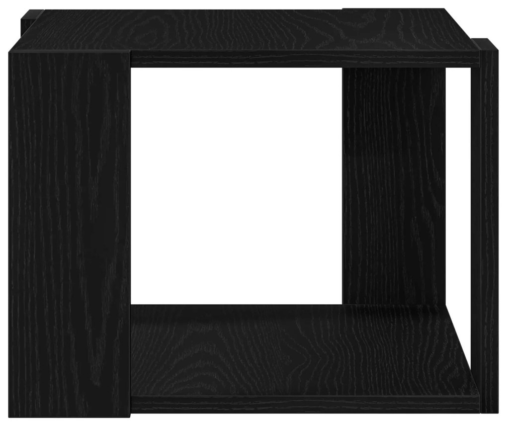 Mesa de Centro de madeira de engenheiro preto 40x40x30 cm