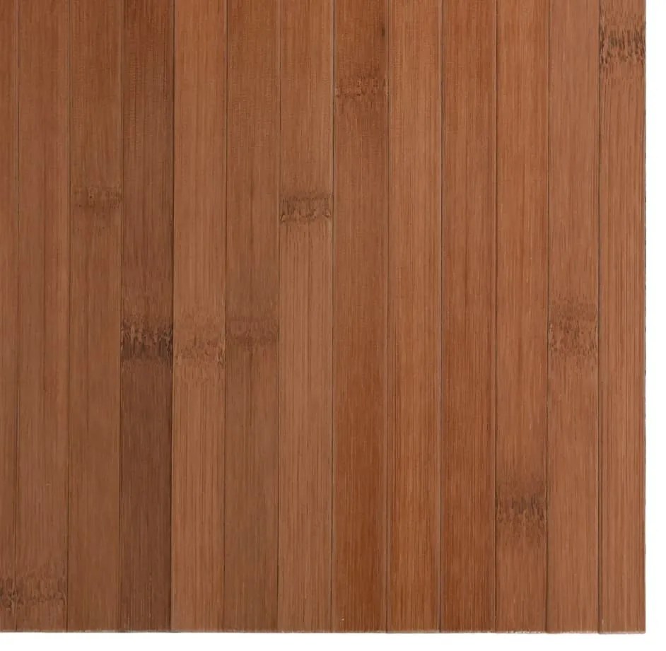Tapete retangular 70x400 cm bambu castanho
