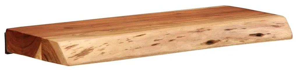Prateleiras parede 2 pcs 40x20x3,5 cm madeira de acácia maciça