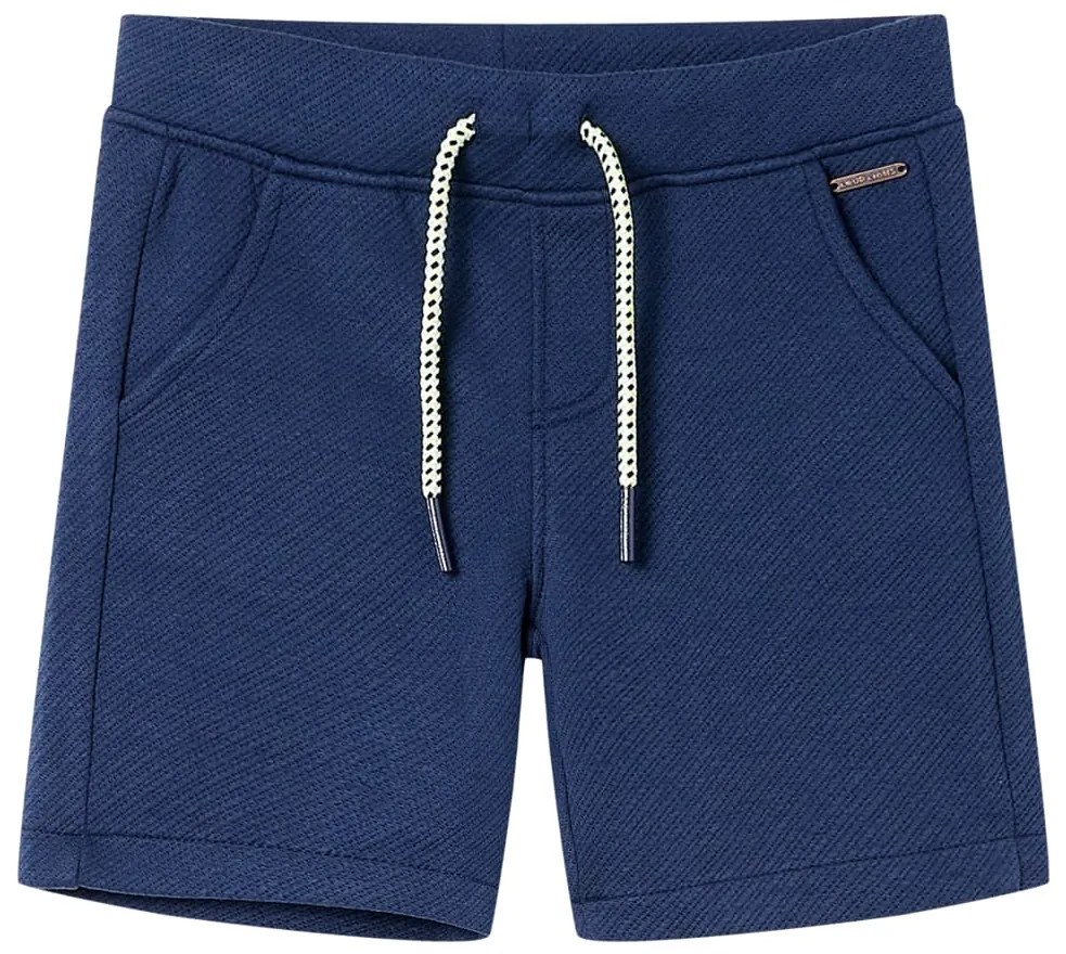 Calções de criança com cordão azul-escuro 92