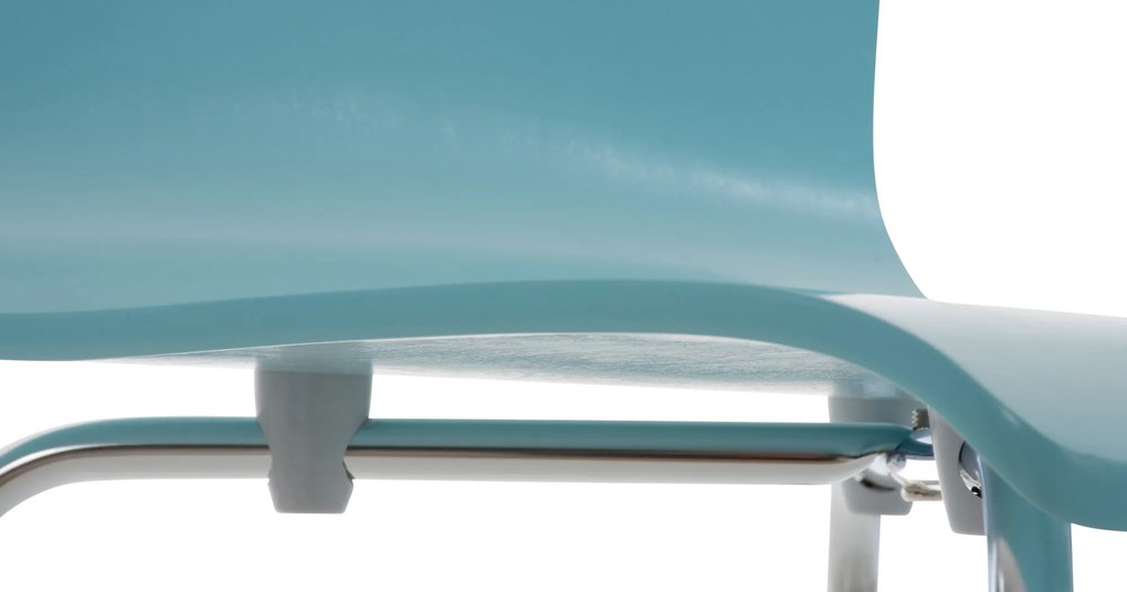 Conjunto de 2 cadeiras de cozinha e sala de jantar Pepe 43 x 87 x 47 cm Azul