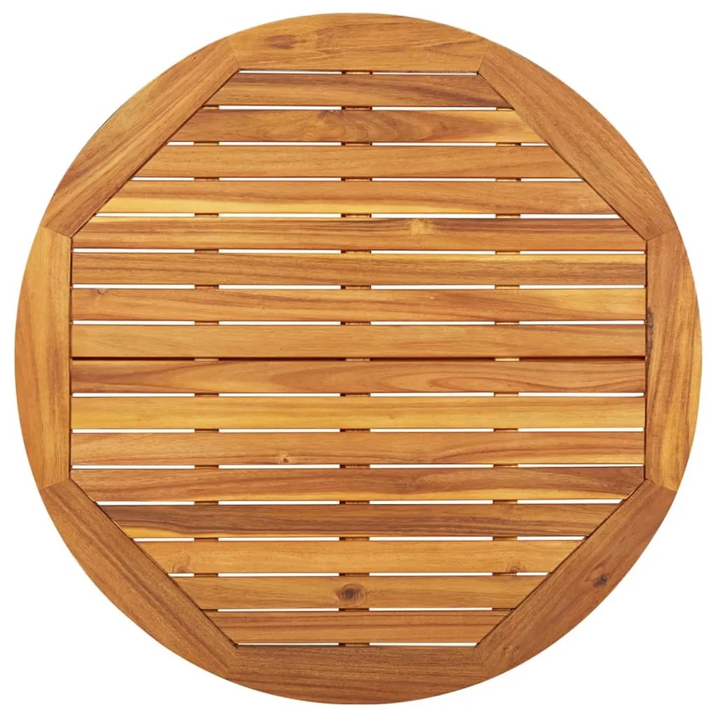 5 pcs conjunto de jantar para jardim madeira de acácia maciça