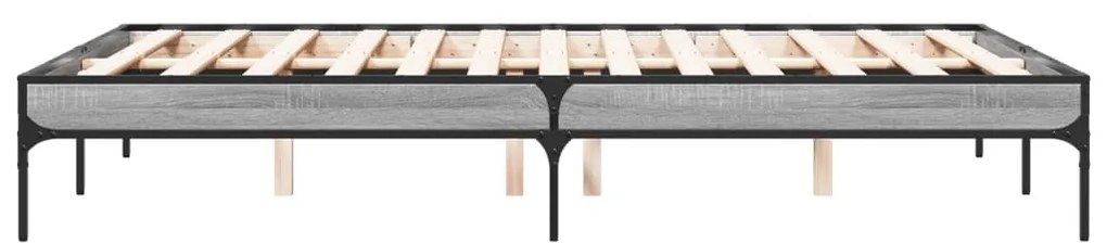Estrutura de cama 120x190 cm derivados madeira/metal