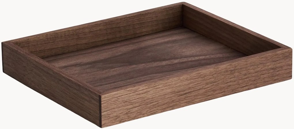 Organizador de mesa artesanal em madeira de nogueira