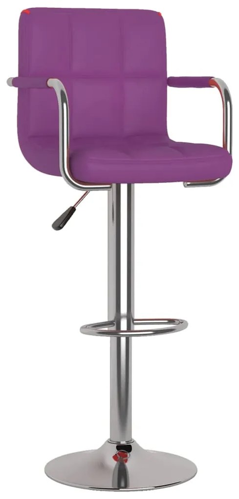 Bancos de bar 2 pcs couro artificial roxo