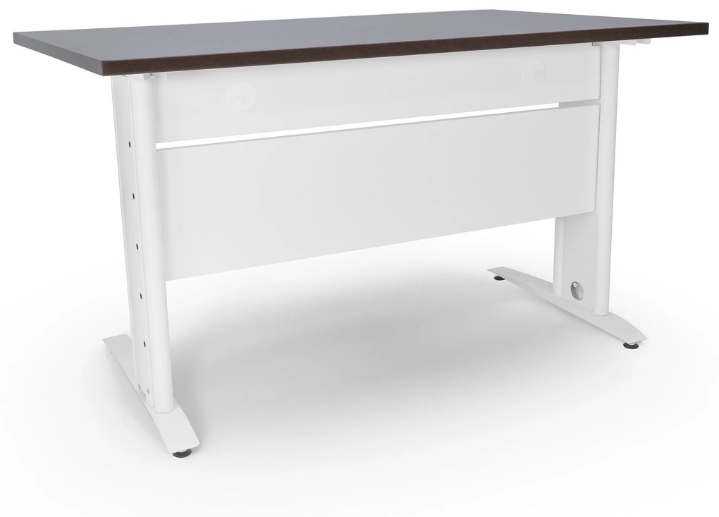Secretária de Escritório 1800x800x750mm Soho – Branco / Wengué