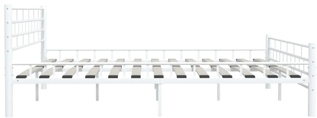 Estrutura de cama 200x200 cm metal branco