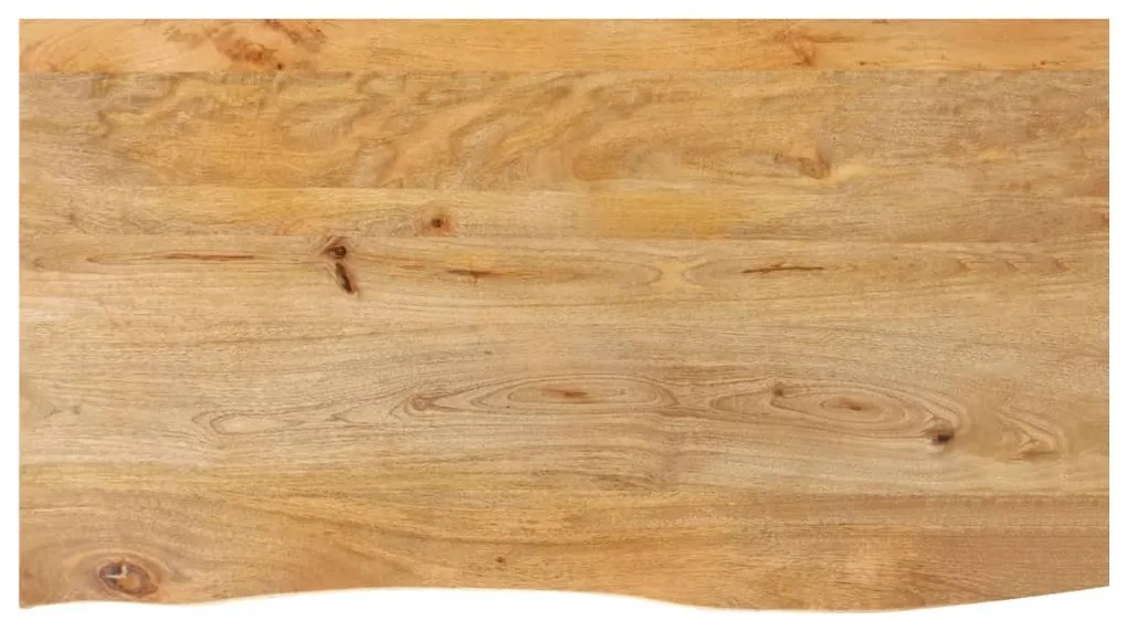 vidaXL Tampo de mesa c/ borda viva 120x60x3,8 cm mangueira maciça