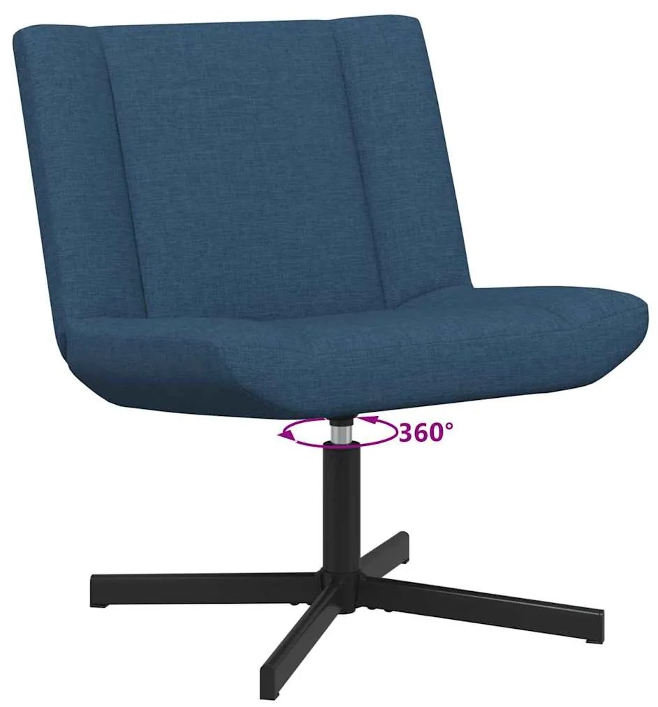 Cadeira de Descanso Azul Tecido Médio Ergonómica