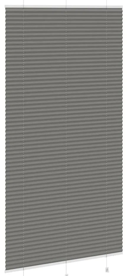 Antracite Plissada Cega 110x200 cm Largura Tecido 109,4 cm