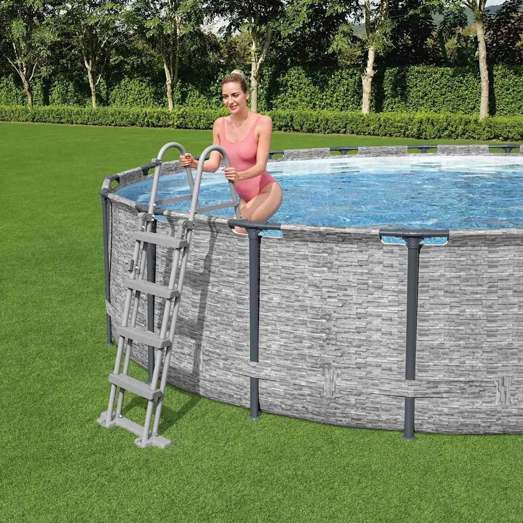 Escada de segurança Flowclear com 4 degraus 122 cm