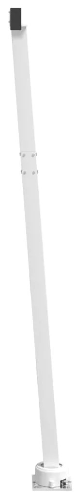 Conjunto de postes para toldo 450x245 cm ferro branco