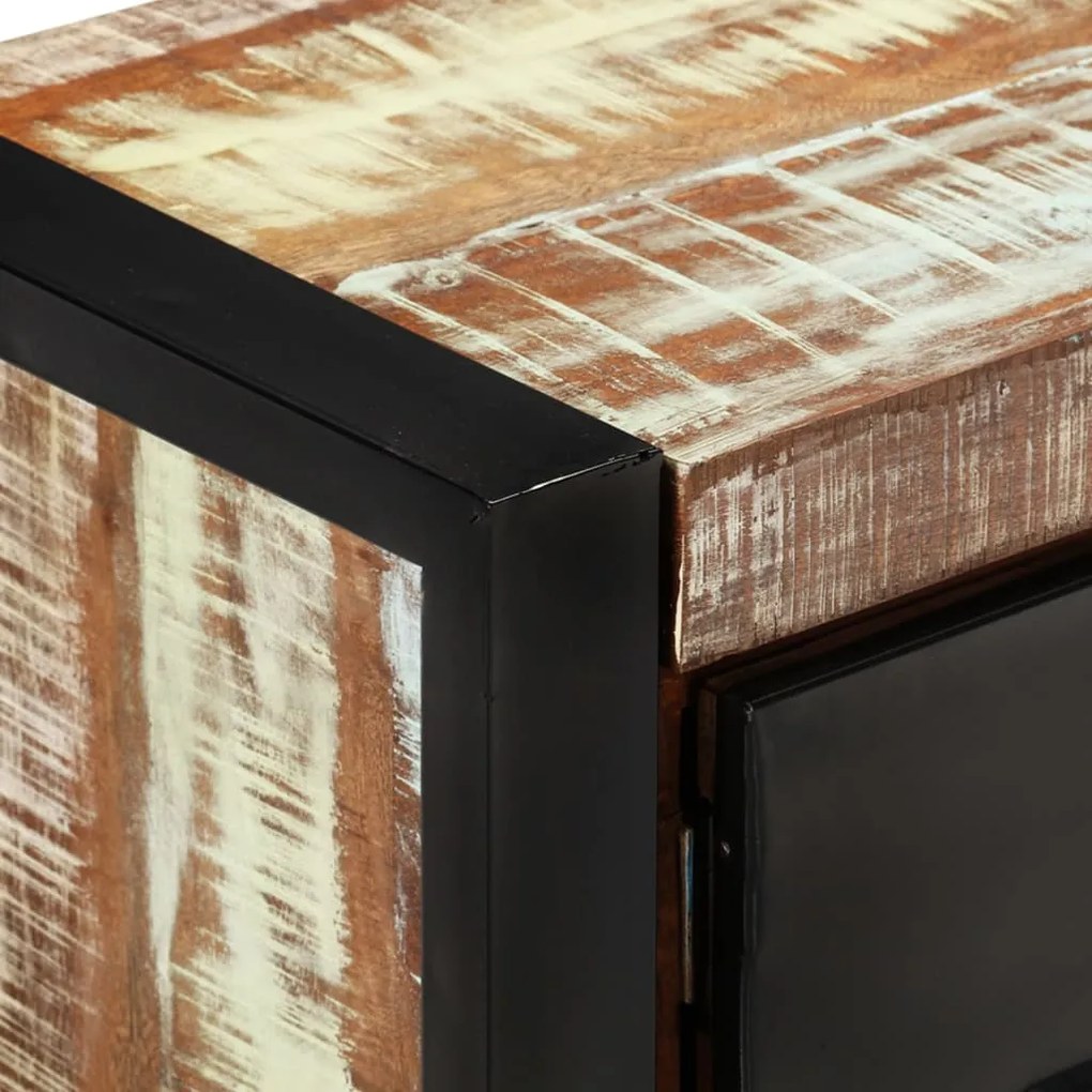 Móvel de TV 120x30x40 cm madeira recuperada maciça