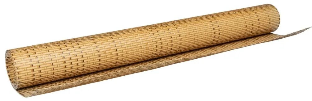 Tela de varanda 400x80 cm vime PE castanho-claro