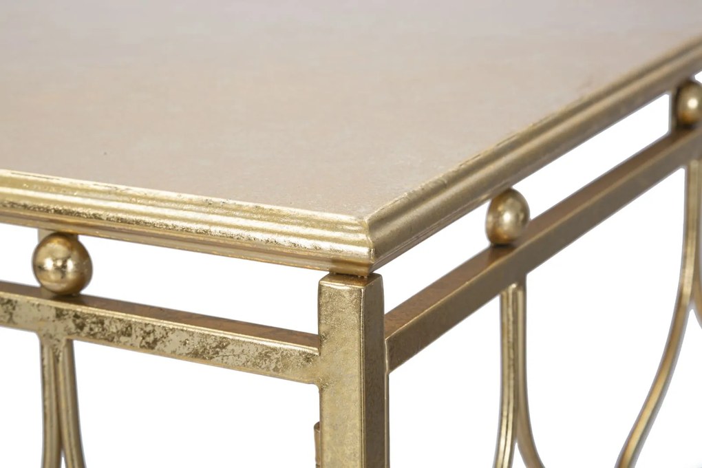 MESA CONSOLA ARAB 96,5X41X78 CM DOURADO