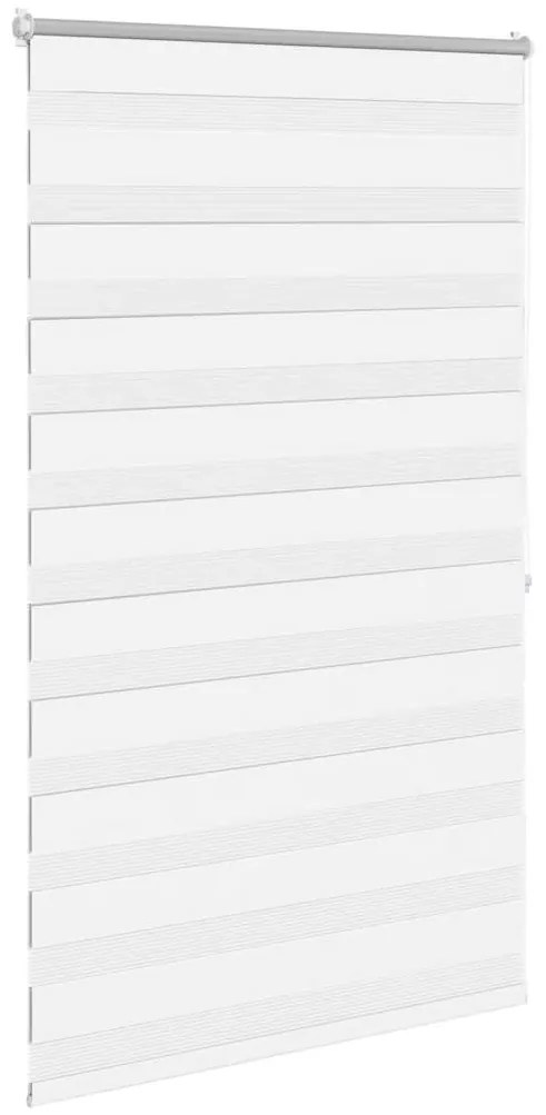 Estore de rolo 100 x 175 cm, linhas de zebra / Branco