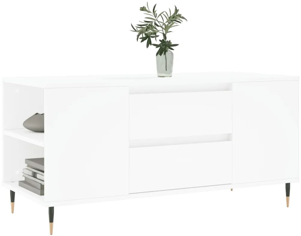 Mesa de centro 102x44,5x50 cm derivados de madeira branco