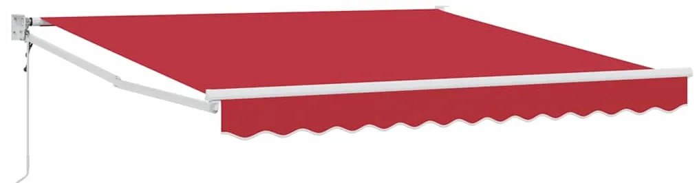 Toldo Retrátil Automático Vermelho 300x250 cm