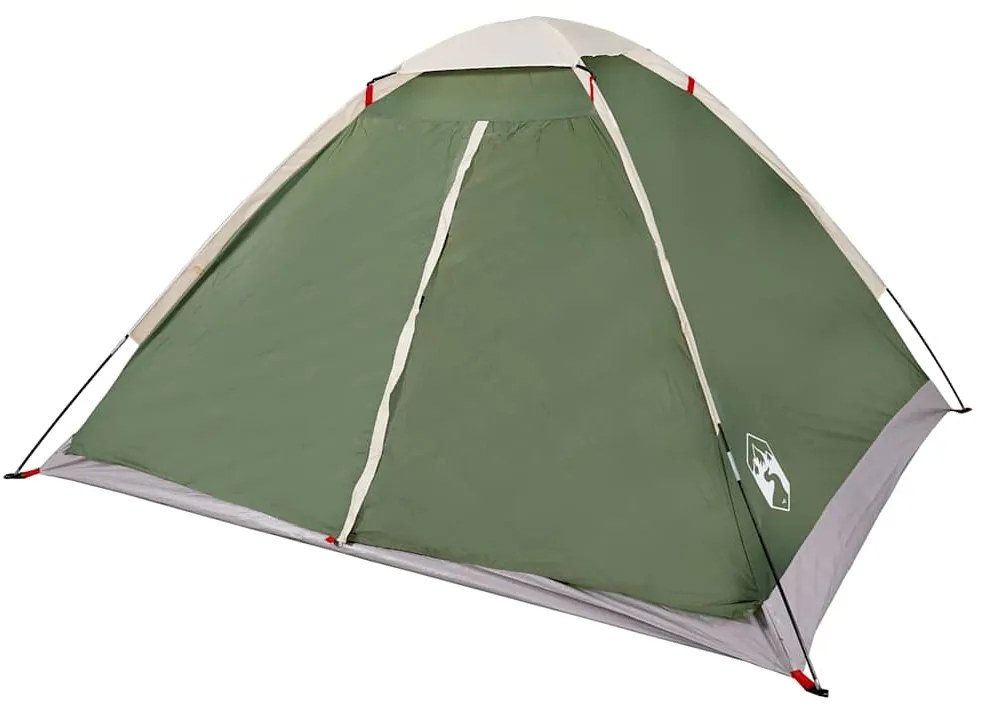 Tenda de campismo cúpula para 2 pessoas impermeável verde