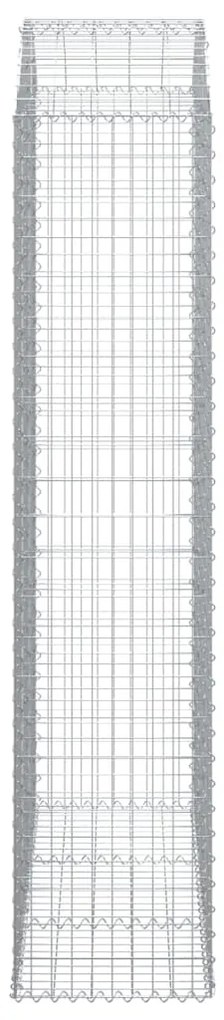 Cesto gabião arqueado 150x50x220/240 cm ferro galvanizado