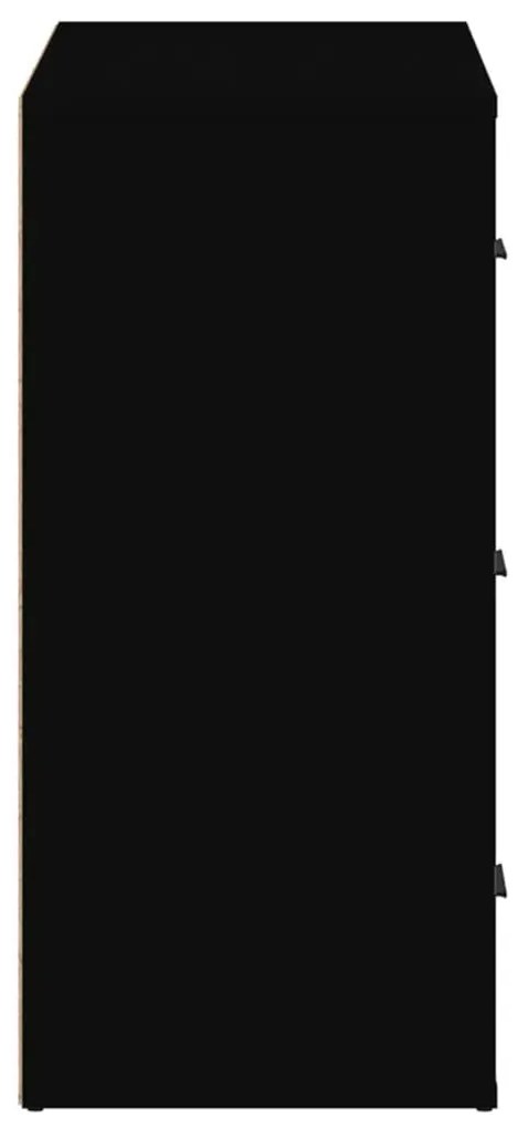 Aparador 80x33x70 cm derivados de madeira preto