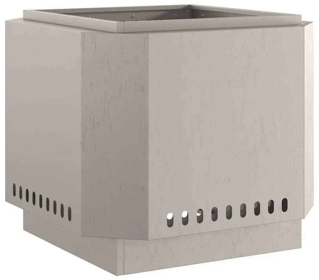 Fogueira Sem Fumaça vidaXL 58x58x51 cm em Aço Envelhecido