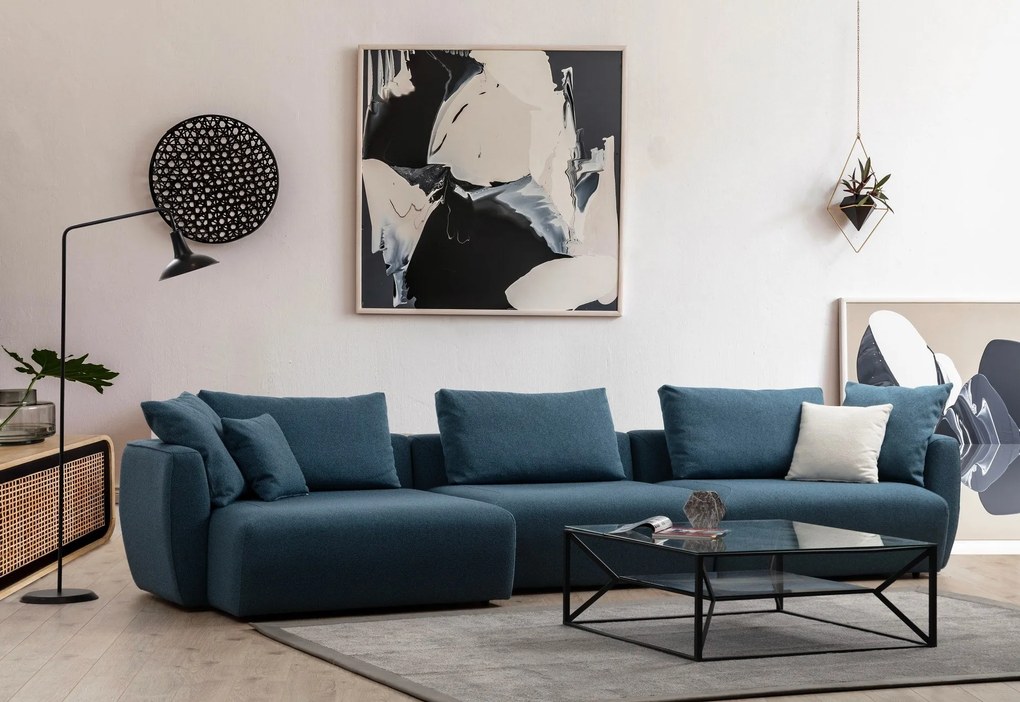 Sofá de Canto Maya – Azul – 365 cm x 127 cm x 65 cm