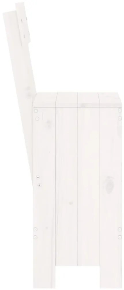 Cadeiras de bar 2 pcs 40x48,5x115,5 cm pinho maciço branco
