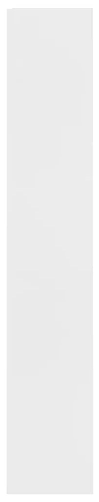 Estante com 4 prateleiras 60x24x142 cm contraplacado branco