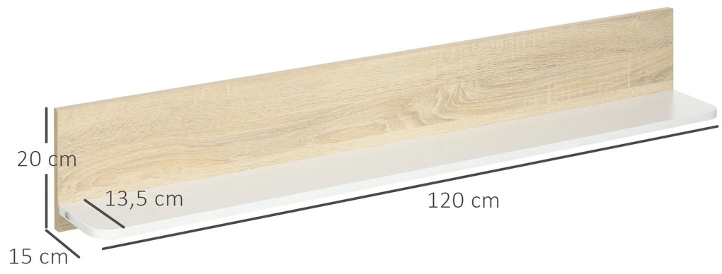 Estante com Prateleiras – Modelo Ålesund – 120x15x20 – Madeira – 6 Nív