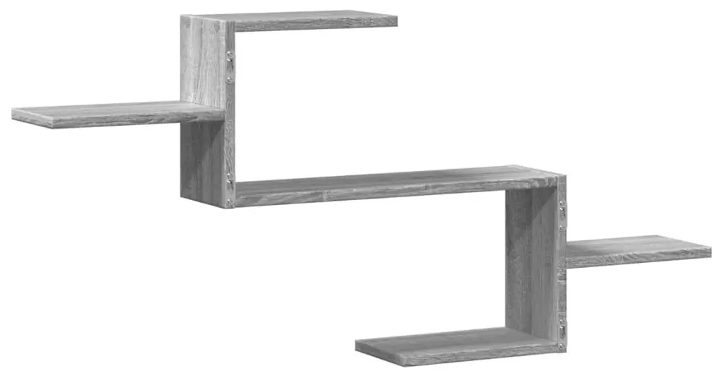 Prateleira parede 104x15x49cm derivados madeira cinzento sonoma